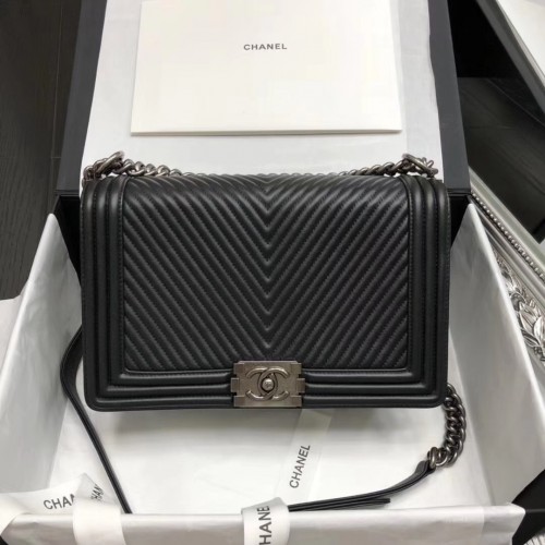 Chanel Boy Bag Black 30cm CBoy42114667888 